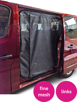 VanQuito Moskitonetz für Renault Trafic, Fiat Talento, Nissan NV 300 Schiebetür fine mesh